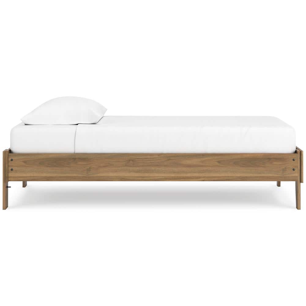 Deanlow Twin Wood Platform Bed with Storage Drawer