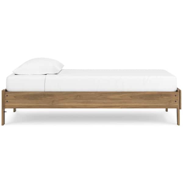 Deanlow Brown Wood Frame Twin Platform Bed