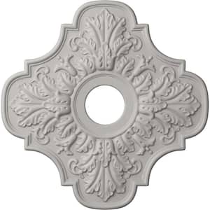 1 in. x 17-3/4 in. x 17-3/4 in. Polyurethane Peralta Ceiling Medallion, Ultra Pure White
