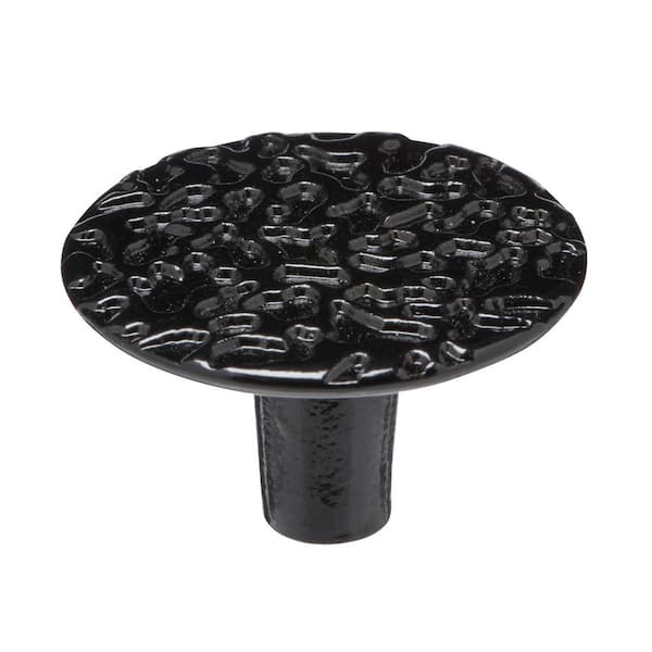 Provence Collection 1-1/16 in. (27 mm) Black Traditional Cabinet Knob