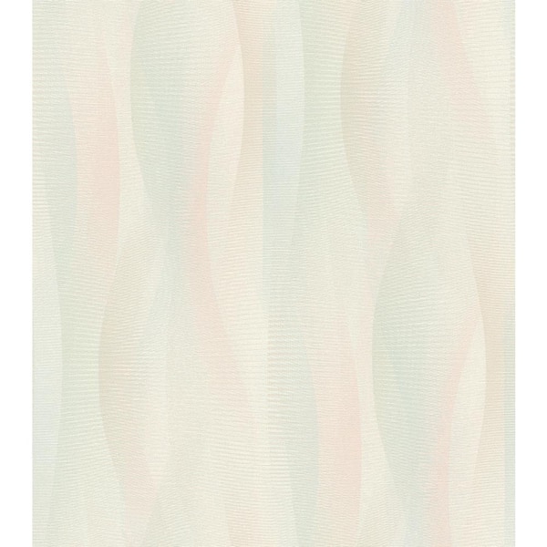 Advantage Currin Multi-Colored Wave Paper Non-Pasted Textured Wallpaper