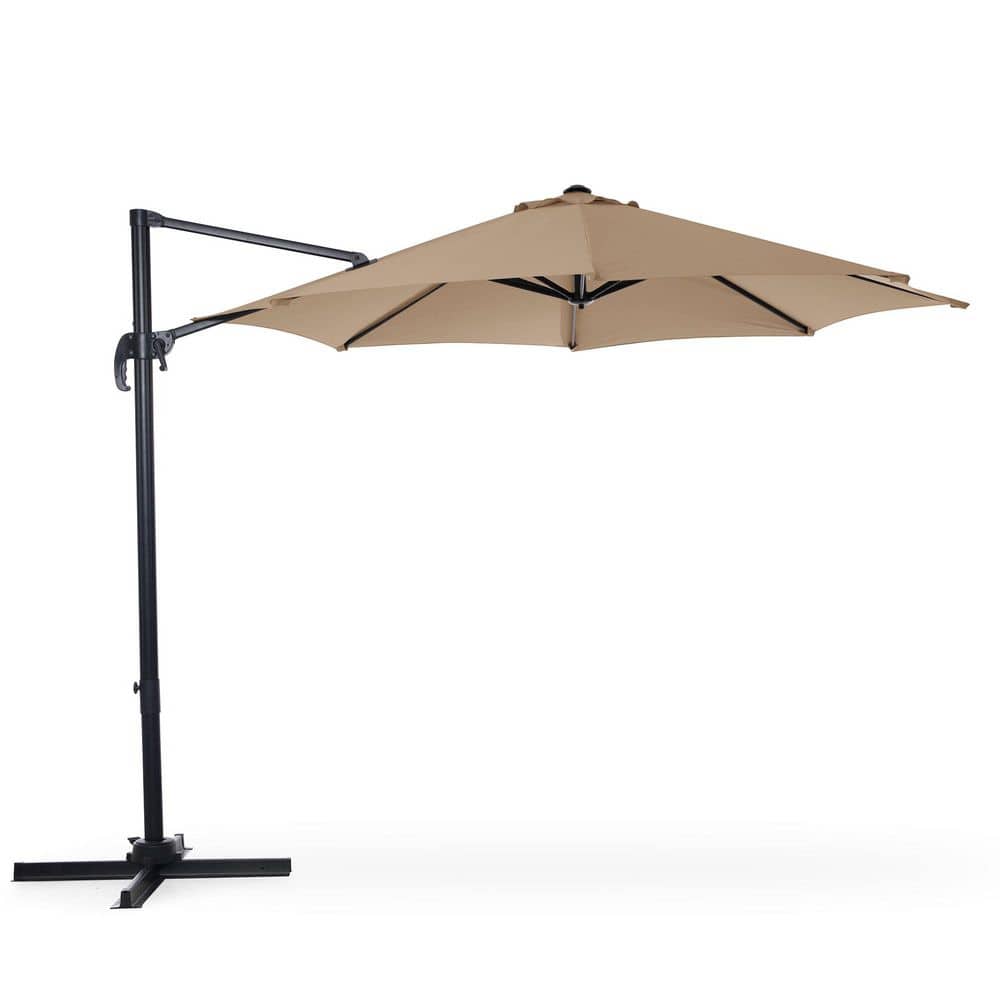 10 ft. Aluminum Octagonal Cantilever Patio Umbrella in Beige price history on PriceWatchPro