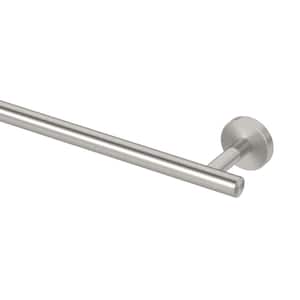 Level 24 in. in. Wall Mounted Towel Bar in Brushed Nickel
