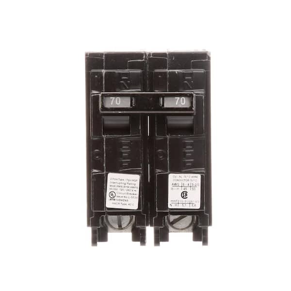 Siemens 70 Amp 2-Pole HQP 65 kA Circuit Breaker