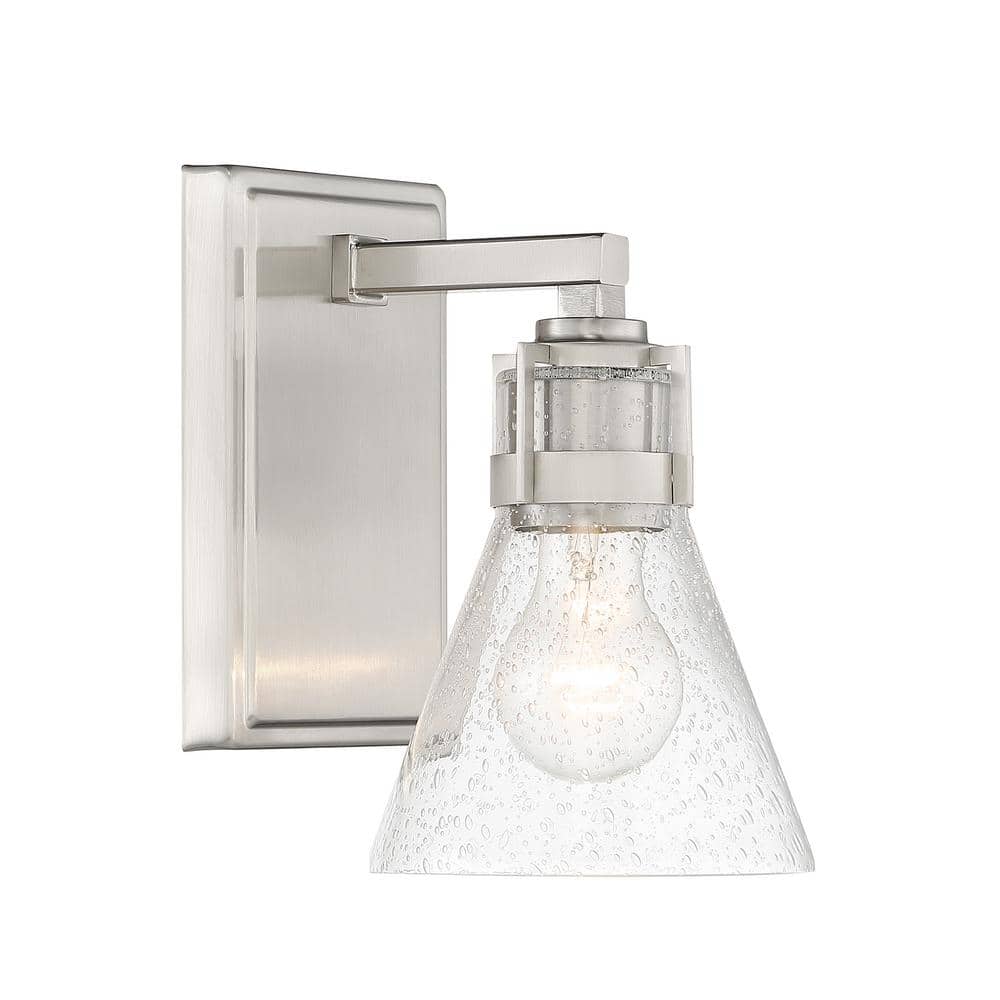 Minka Lavery Chatham Square 8 3/4  High Brushed Nickel Wall Sconce