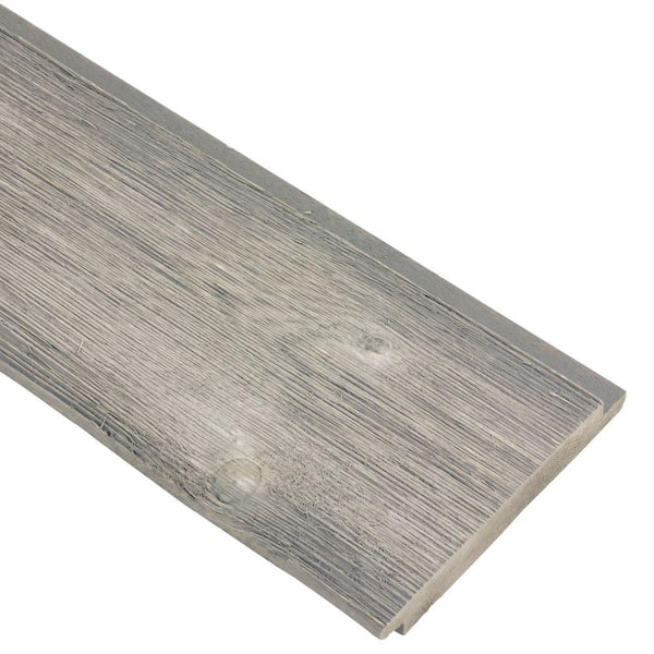 Unbranded 6 in. x 144 in. Wood Barn Grey Shiplap Siding