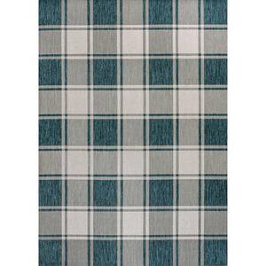 JONATHAN Y Sabine Traditional Farmhouse Bold Gingham Green/Cream 4 ft ...