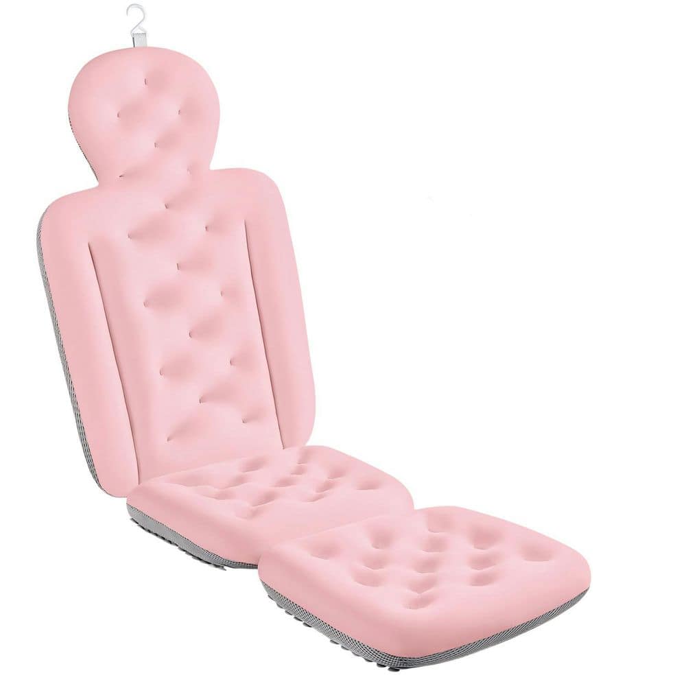 51 in. x 16 in. Pink Full Body Bath Pillow for Tub, Thick Luxury Tub Cushion with Head, Neck and Back Support price history on PriceWatchPro