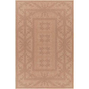 Brown 2 ft. 5 in. x 7 ft. 11 in. Tribal Pattern Area Rug for High Traffic Living Room Dining Room Bedroom