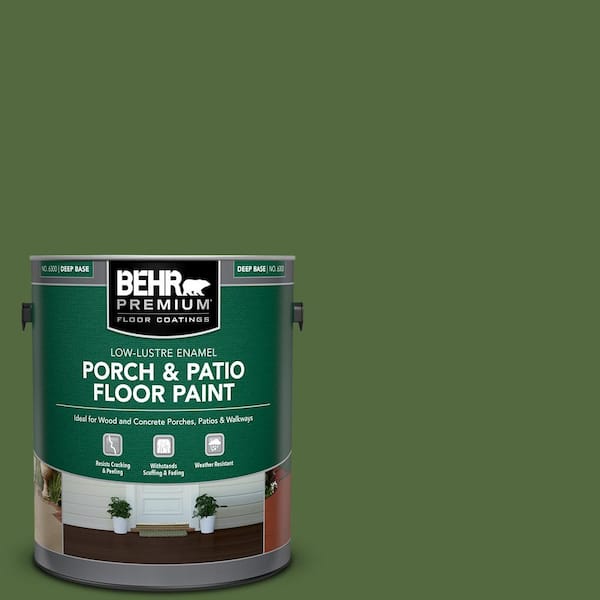 BEHR PREMIUM 1 gal. #M380-7 Alfalfa Extract Low-Lustre Enamel Interior/Exterior Porch and Patio Floor Paint
