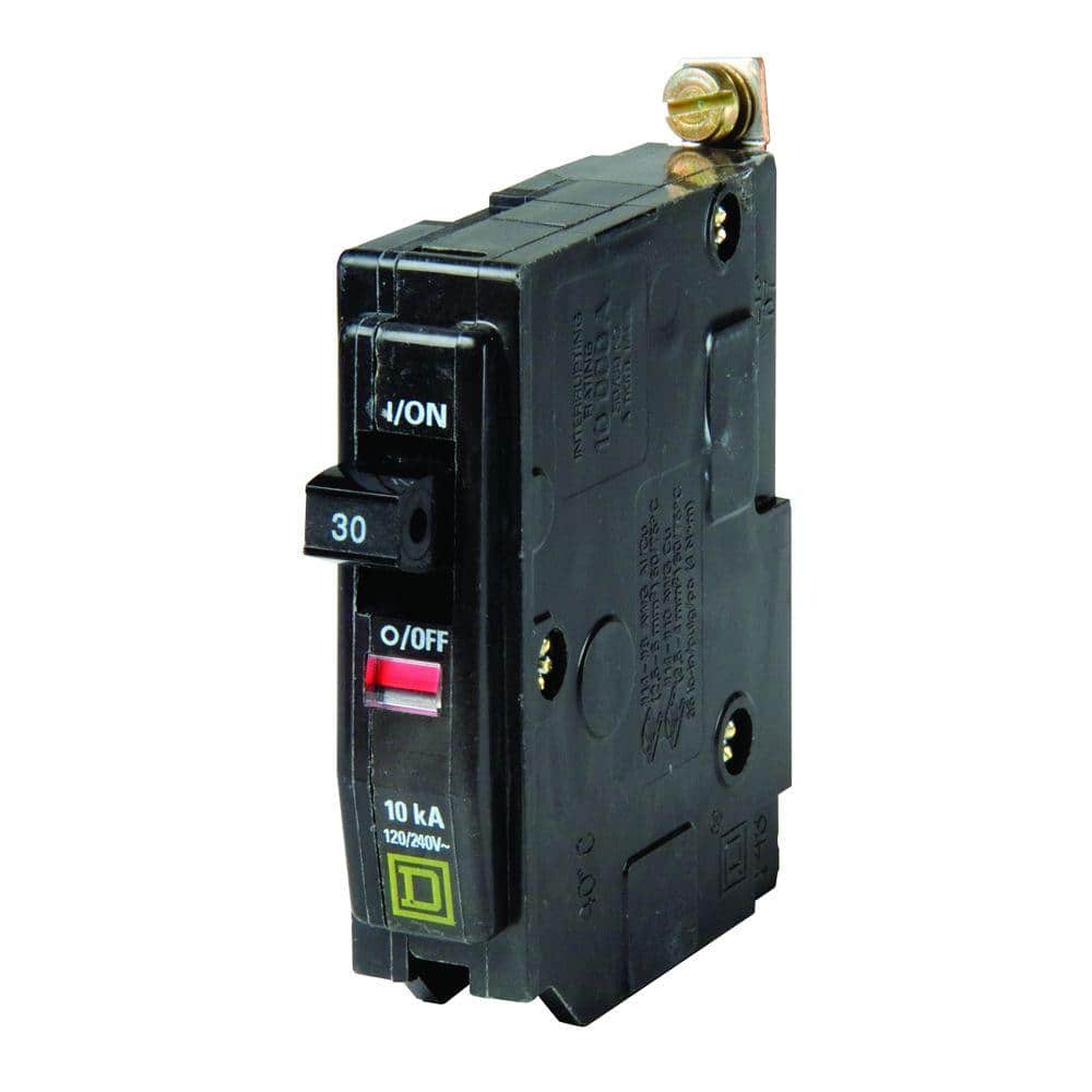 USED Square D QO130 1-Pole 30-Amp 120/240V Plug-In Circuit Breaker LOT OF 12 