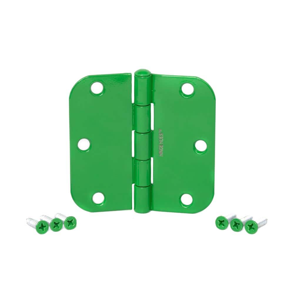 3-1/2 in. Fern Green Interior Door Hinge with Matching Screws