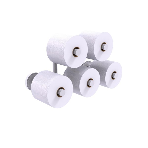 Allied Brass Prestige Regal 5 Roll Reserve Roll Toilet Paper Holder in Matte White