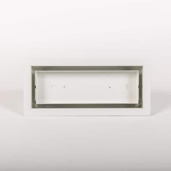 Framed OG Floor Vent Luxe 4 in. W. x 10 in. - White
