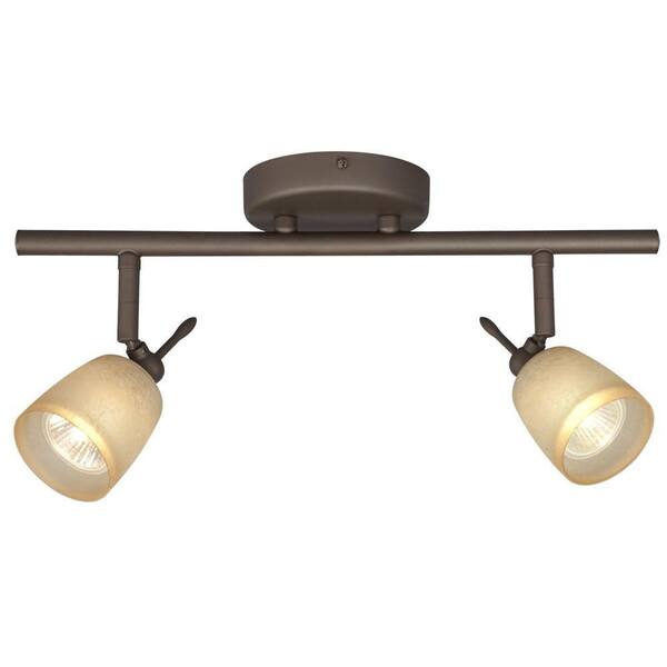 Filament Design Negron 2-Light Oil Rubbed Bronze Track Lighting with Directional Heads