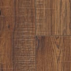 Distressed Brown Hickory 12 mm Thick x 6-1/4 in. Wide x 50-25/32 in. Length Laminate Flooring (15.45 sq. ft. / case)