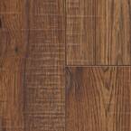 Distressed Brown Hickory 12 mm Thick x 6-1/4 in. Wide x 50-25/32 in. Length Laminate Flooring (15.45 sq. ft. / case)