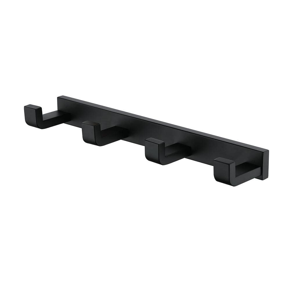 Stainless Steel J-Hook Robe/Towel Hook in Matte Black with 4 Post Hooks price history on PriceWatchPro