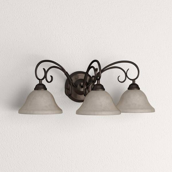 Homestead Collection 4-Light Rubbed Bronze Bath Vanity Light