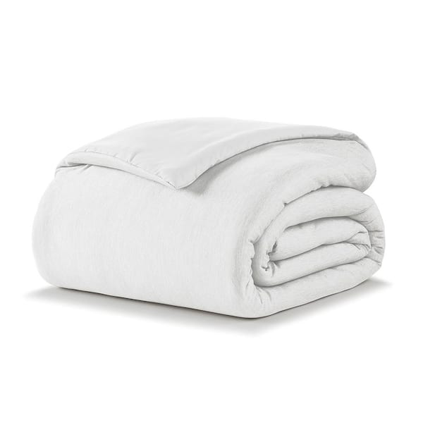 ELLA JAYNE Cooling Jersey Down-Alternative Full/Queen Sized, White Comforter