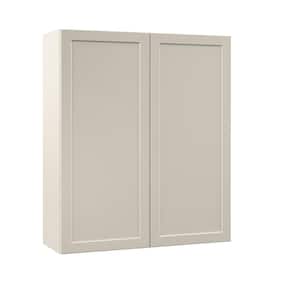 Designer Series Melvern 36 in. W 12 in. D 42 in. H Assembled Shaker Wall Kitchen Cabinet in Cloud
