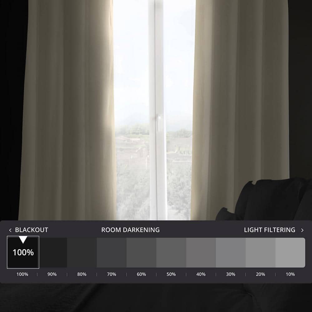 Luxurious Gray Velvet Blackout Indoor Window Curtain 50" x 120"
