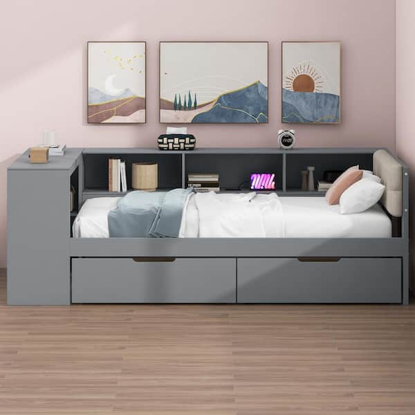 【hy100602】socph bed double Amazon.com: Yaheetech 2PCS Simple Metal Bed Frame with