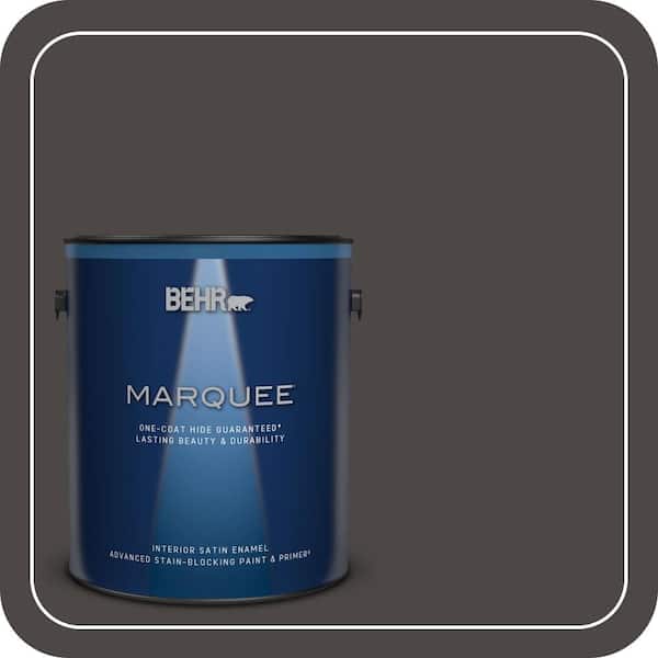 BEHR MARQUEE 1 gal. Home Decorators Collection #HDC-CL-14A Warm Onyx Satin Enamel Interior Paint & Primer