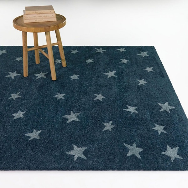 Kepler Light Blue 5 ft. x 7 ft. Star Scatter Area Rug