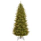 7.5 ft. Natural Fraser Slim Artificial Christmas Tree with Clear Lights