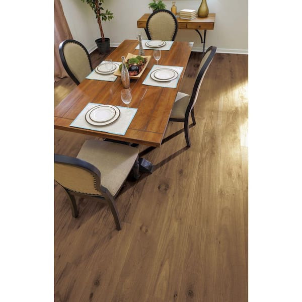 Outlast+ Saddle Spring Oak 12 mm T x 8.35 in. W Waterproof Laminate Wood Flooring (22.04 sq. ft. /case)