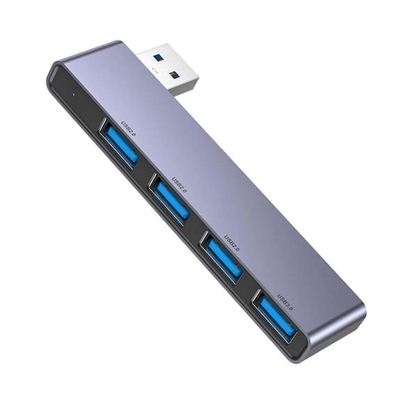 Lukyamzn USB Hub 4-Port USB Splitter with 1 USB 3.0 and 3 USB 2.0 Ports for Laptop, Windows PC, Mac, Printer, Flash Drive
