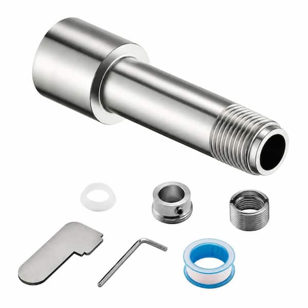 1/2 in and 3/4 in IPS Tub Spout Adapter for 1/2 in Copper Pipe, 304 Stainless Steel Chrome