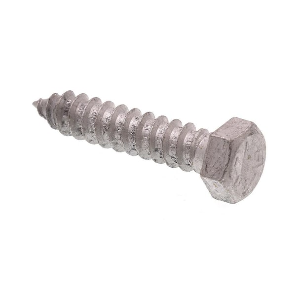 Prime-Line 1/2 in. x 2-1/2 in. A307 Grade A Hot Dip Galvanized Steel Hex Lag Screws (50-Pack)