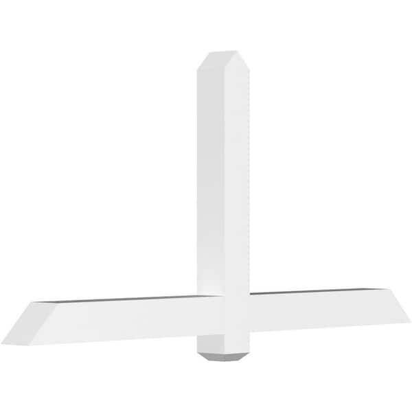 Ekena Millwork Eugene 60 in. W x 30 in. H x 4 in. D Signature Polyurethane Bracket