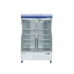 53 in. W 45 cu. ft. Merchandiser Glass Door Commercial Refrigerator in White