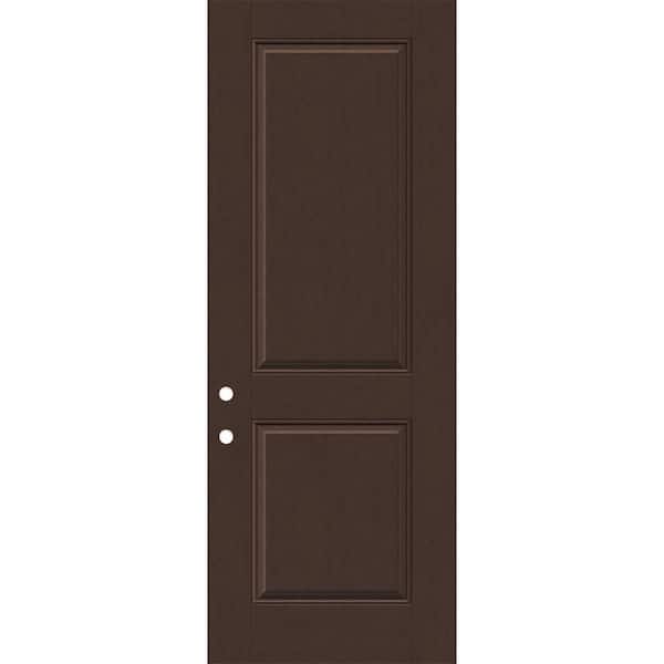 Regency 36 in. x 96 in. Right-Handed 2P Squaretop Chestnut Stain Fiberglass Front Door Slab