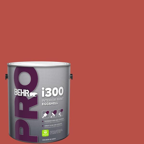 BEHR PRO 1 gal. #HDC-MD-16 Cherry Red Eggshell Interior Paint