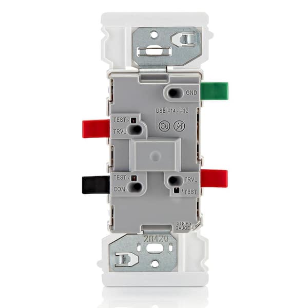 Leviton - Decora Lever Edge 15 Amp 120/277 Volt 3-Way Switch, White (1-Pack) E5603-SW