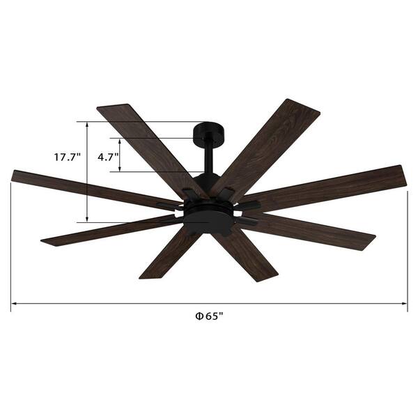 8 blade ceiling fan without light