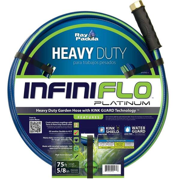 Ray Padula InfiniFlo 5/8 in. Dia x 75 ft. Heavy Duty Garden Hose