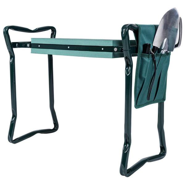 Folding Sturdy Garden Kneeler Pad and Cushion Seat in Green
