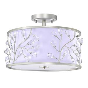 purple flush mount light