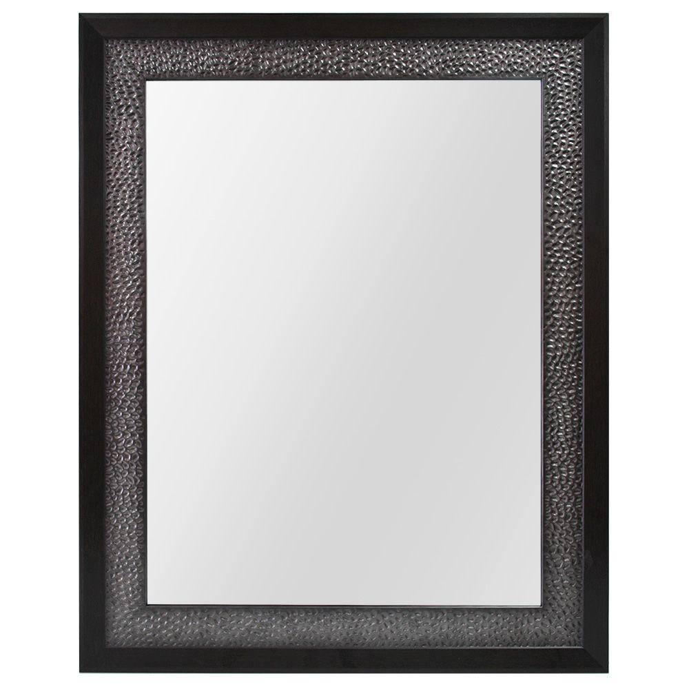 Home Decorators Collection 23 In W X 29 In H Framed Rectangular Anti Fog Bathroom Vanity Mirror In Pewter And Espresso Finish 81165 The Home Depot Home Decorators Collection 23 In W X 29 In H Framed Rectangular Anti Fog Bathroom Vanity Mirror In Pewter And Espresso Finish 81165 The Home Depot