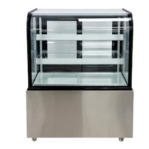 36in.W 17.7 cu.ft Commercial Glass Bakery Refrigerator Display Case in Stainless