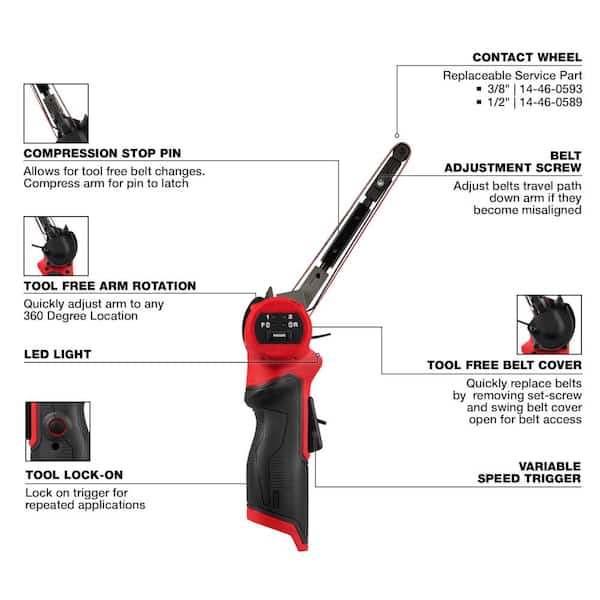 Milwaukee M12 FUEL 12V Lithium-Ion Brushless Cordless 1/2 in. x 18