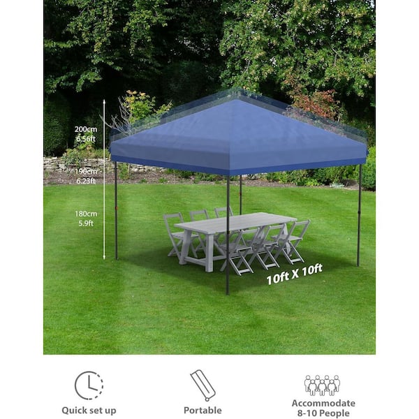 PUP GRIT LLC Pop-Up Canopy 10 ft. x 10 ft. with Adjustable