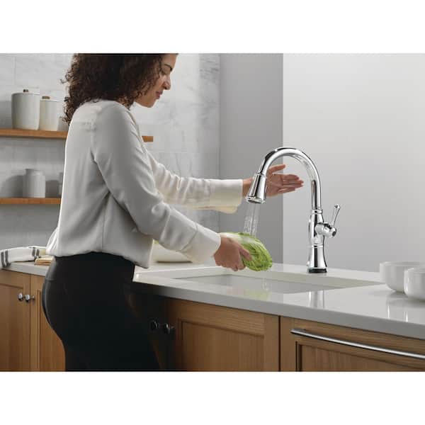 Delta Cassidy Touch/Touchless Chrome 16 in. H Pull Down Sprayer