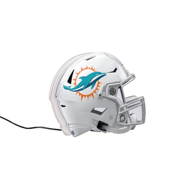 Evergreen Miami Dolphins White NFL Football Helmet Desklite LED Decor