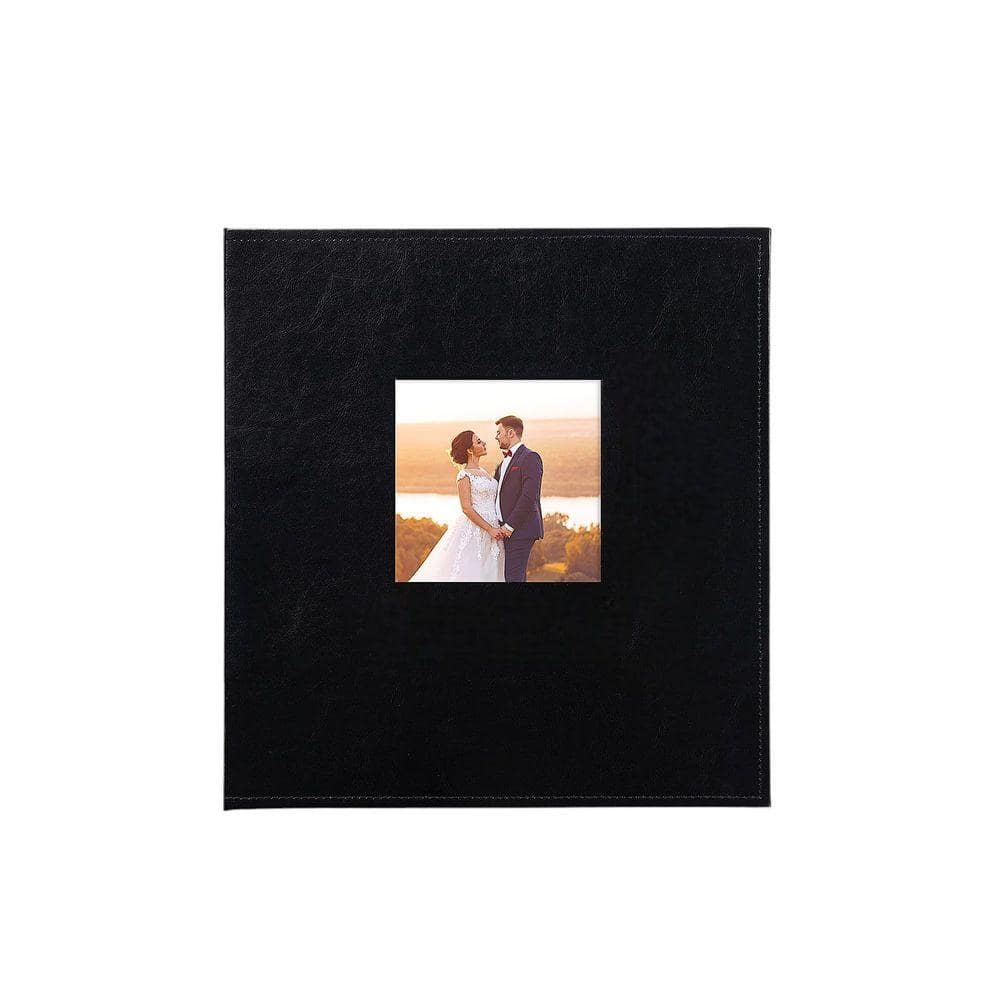 Afoxsos Classic Series Black 4 x 6 Leather 1000-Pocket Photo Album